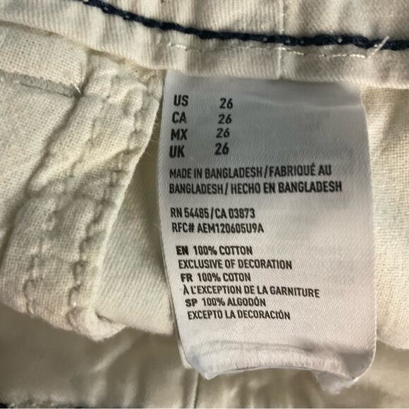 American Eagle Outfitters Prep Bermuda Shorts 26 Light Khaki Casual Vacation - Picture 13 of 13